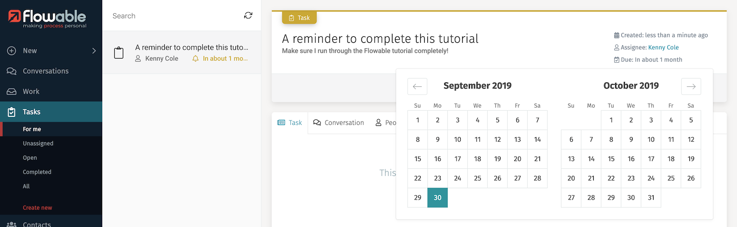 Task Due Date