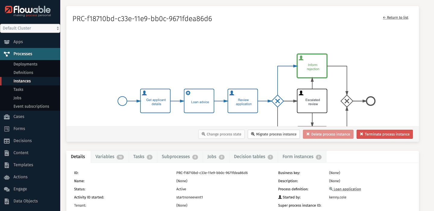 Control Instance