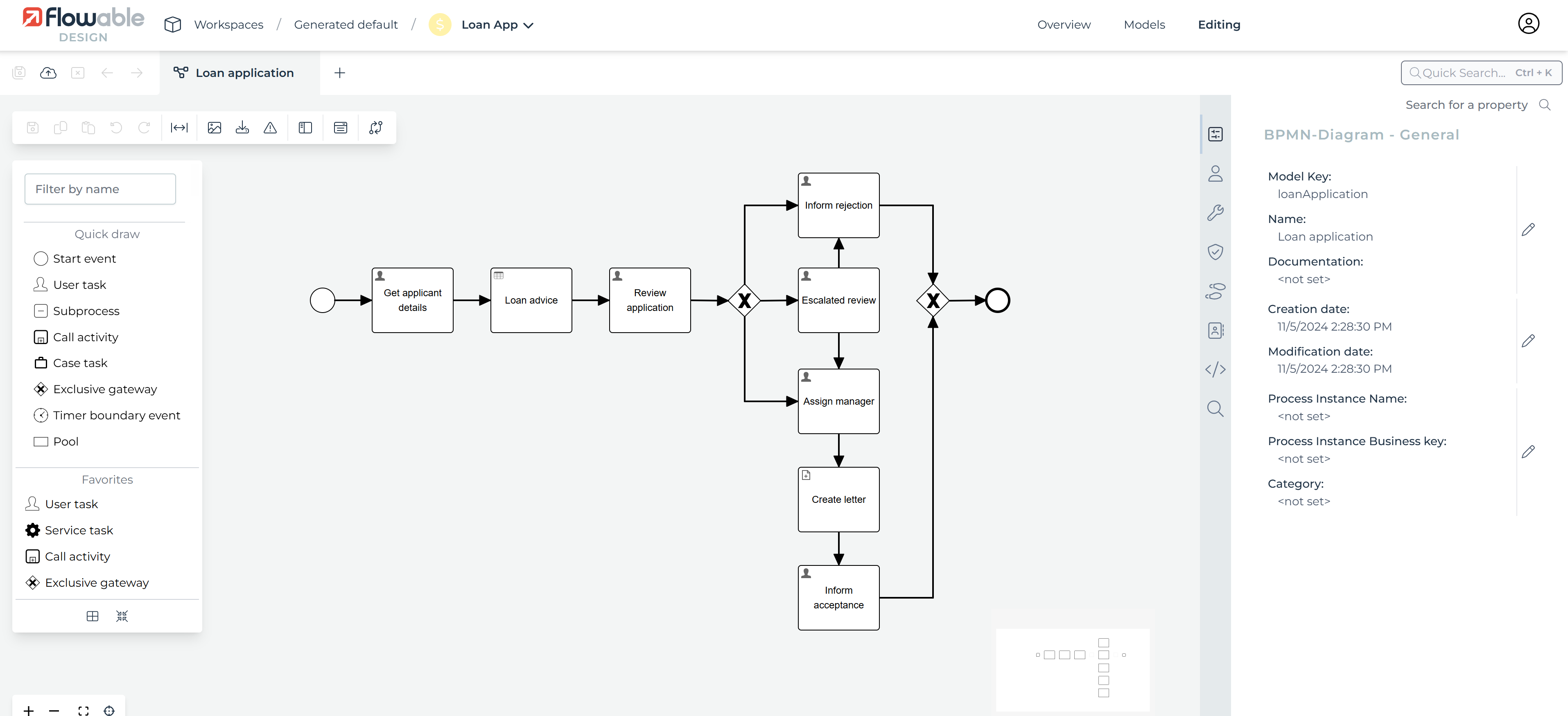 210 design bpmn editor