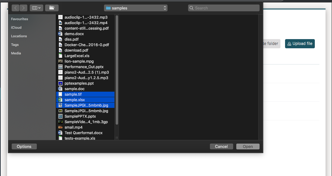 210B document upload files
