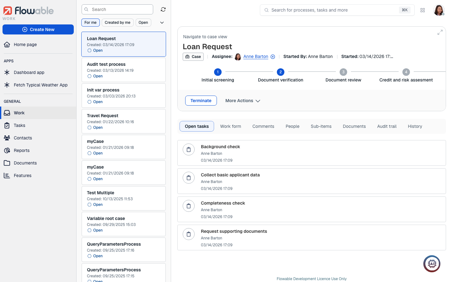 31 new work after creation