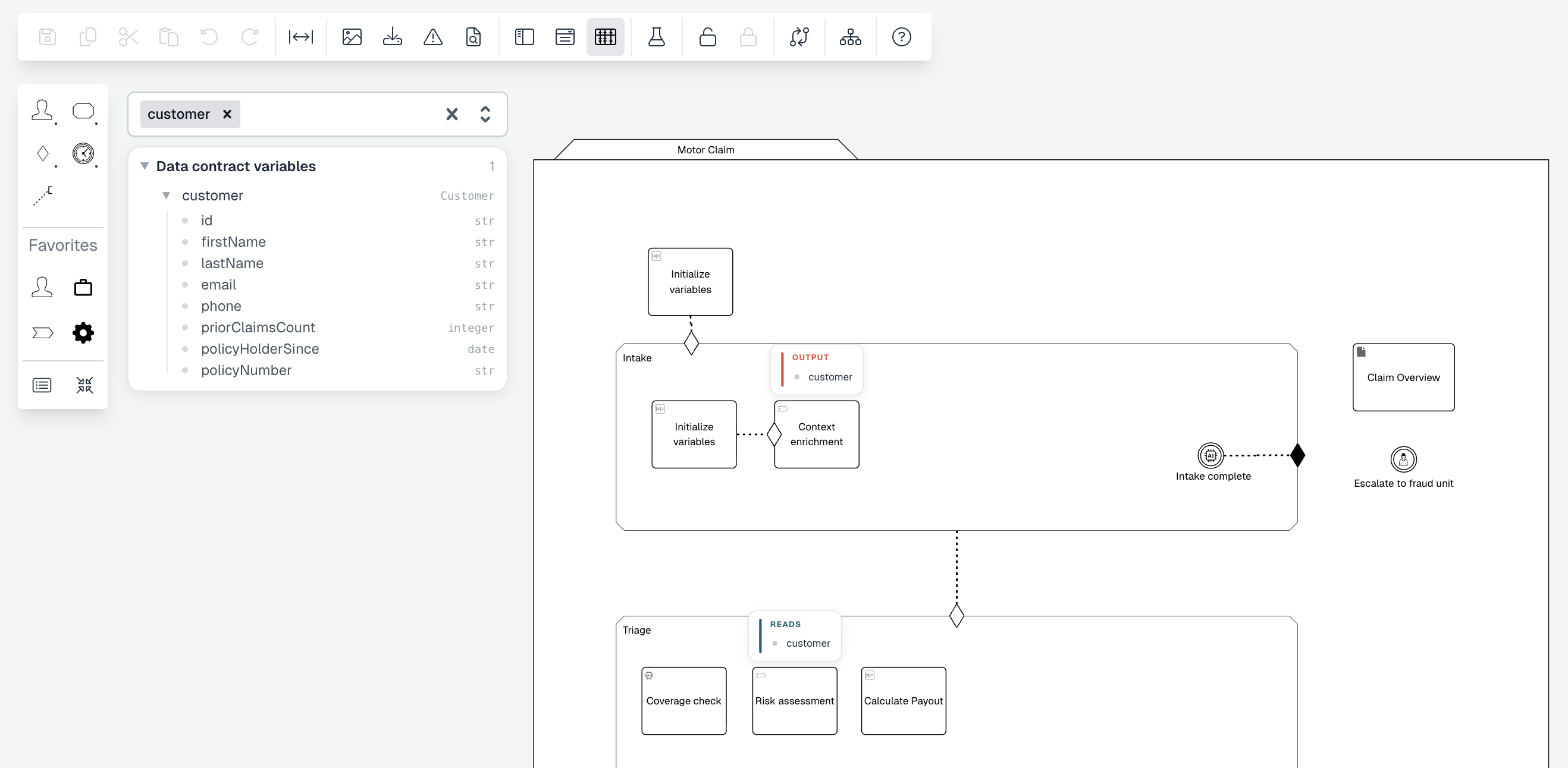 310 design cmmn variable view filtered