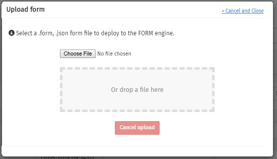 500A upload dialog