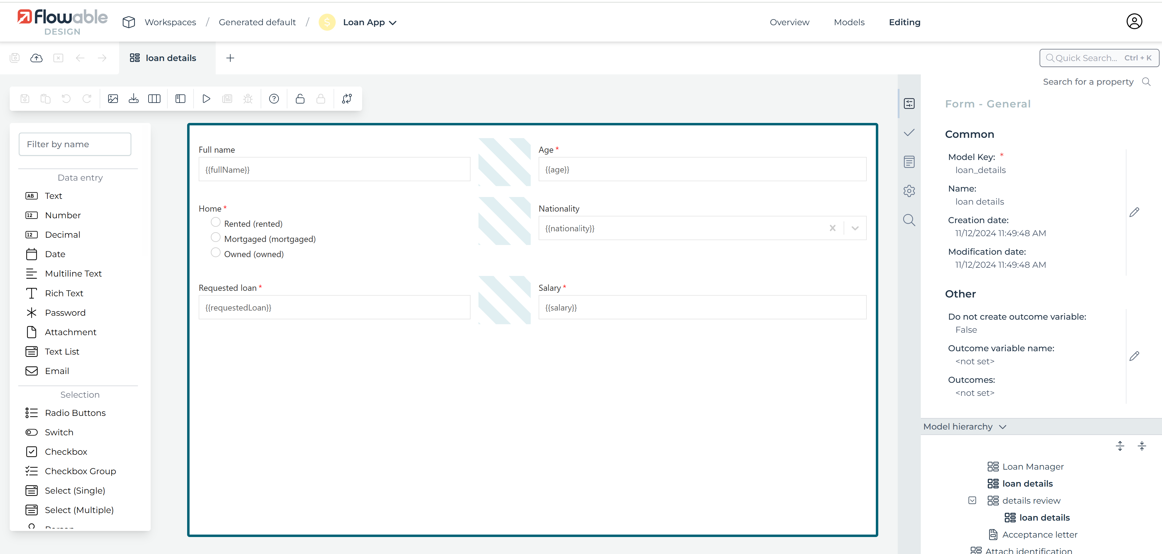 510 design form editor