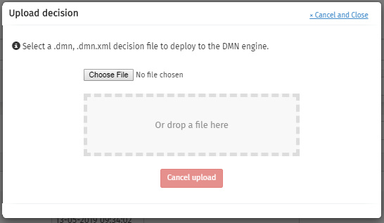 600A upload dialog