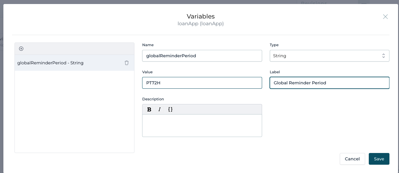 610 app variables