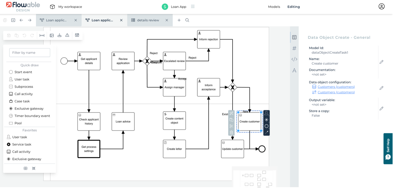 Data object create