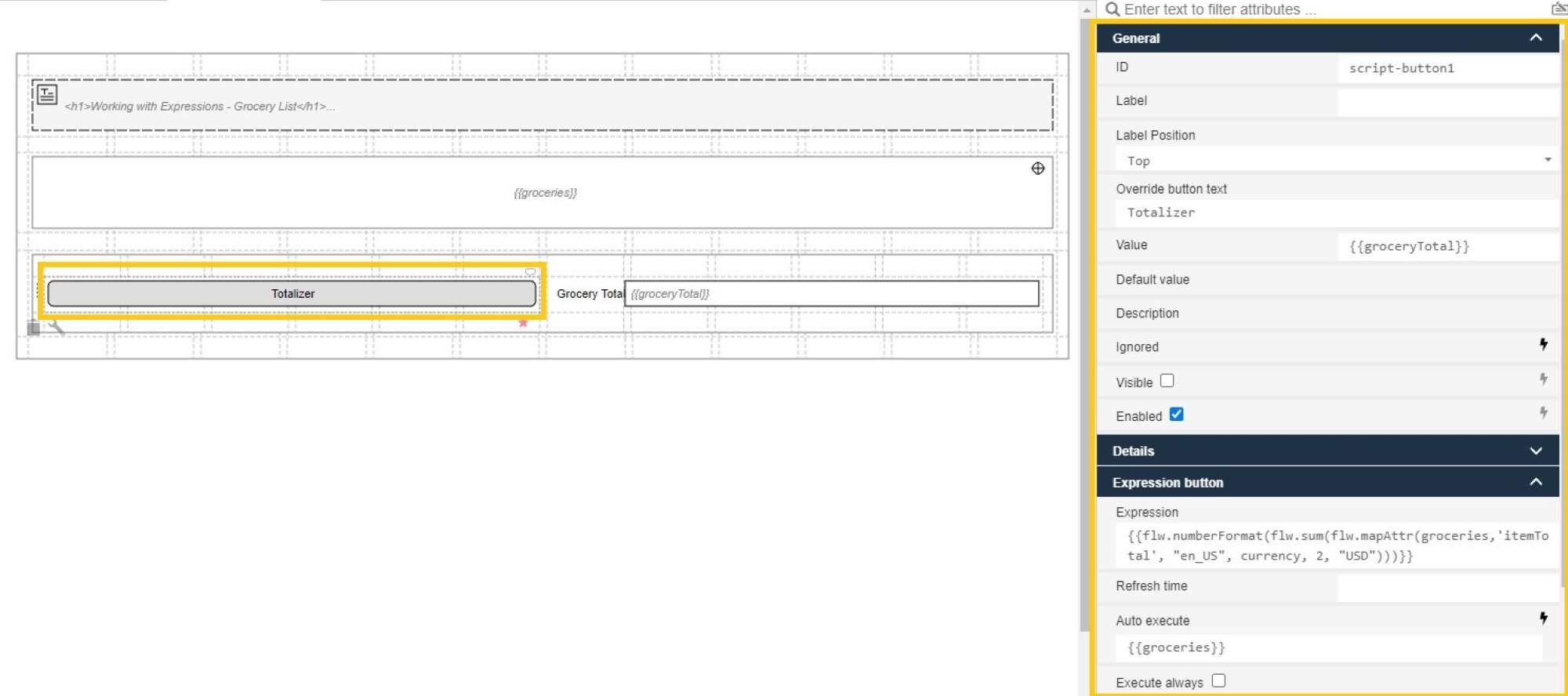 Totalizer configuration