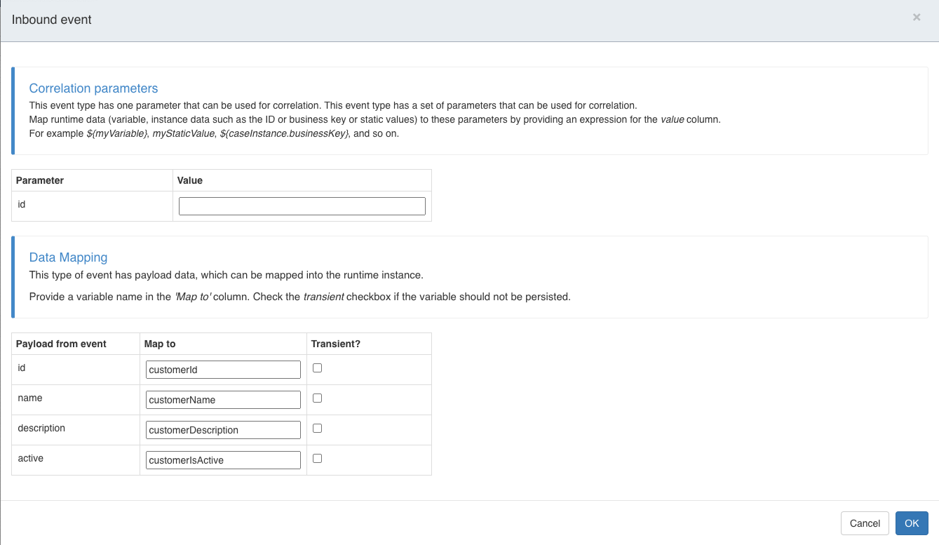 Inbound Event Mapping