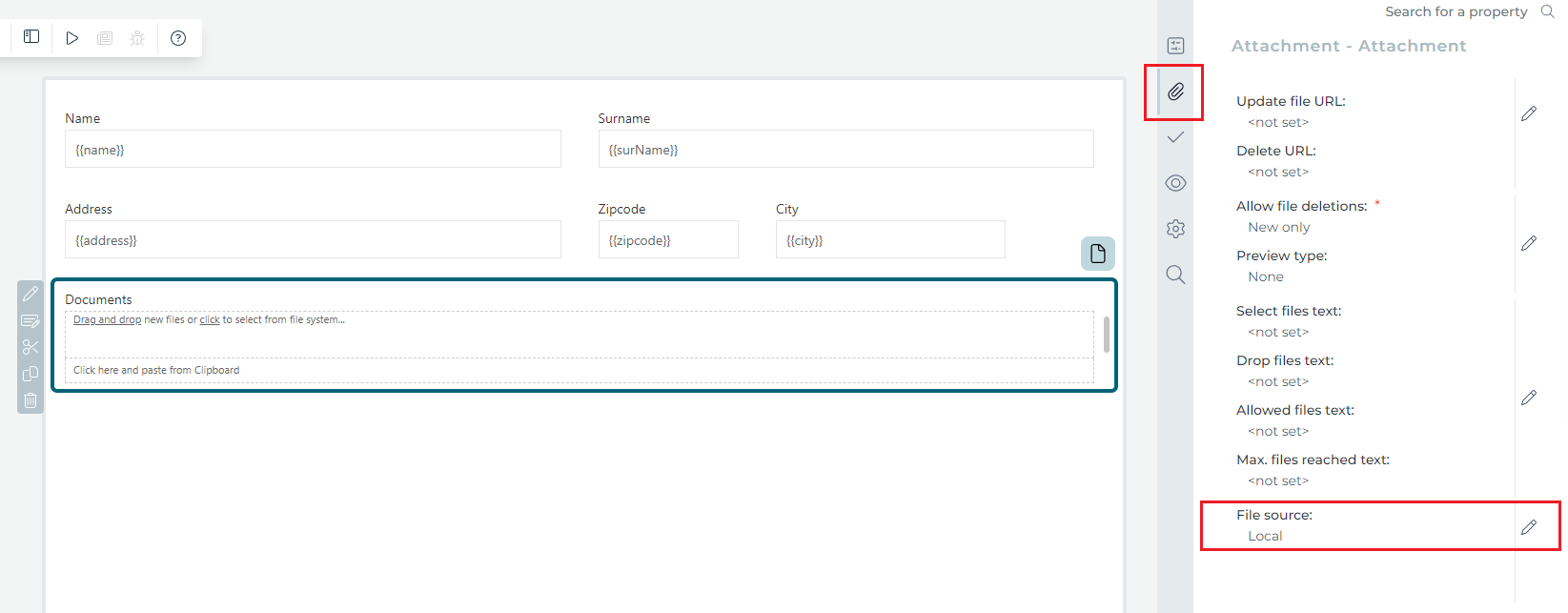 Empty Flowable UI
