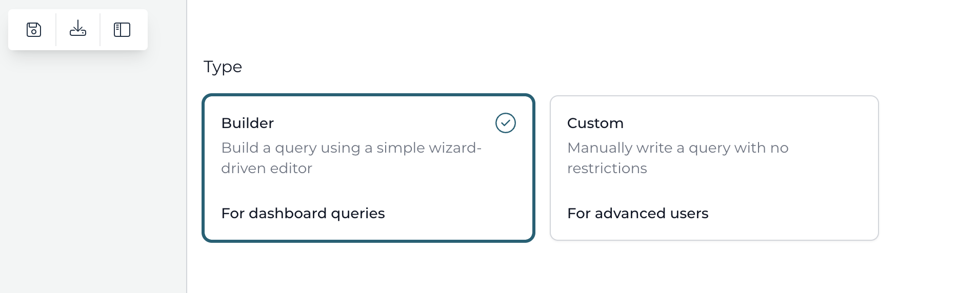 Query model builder