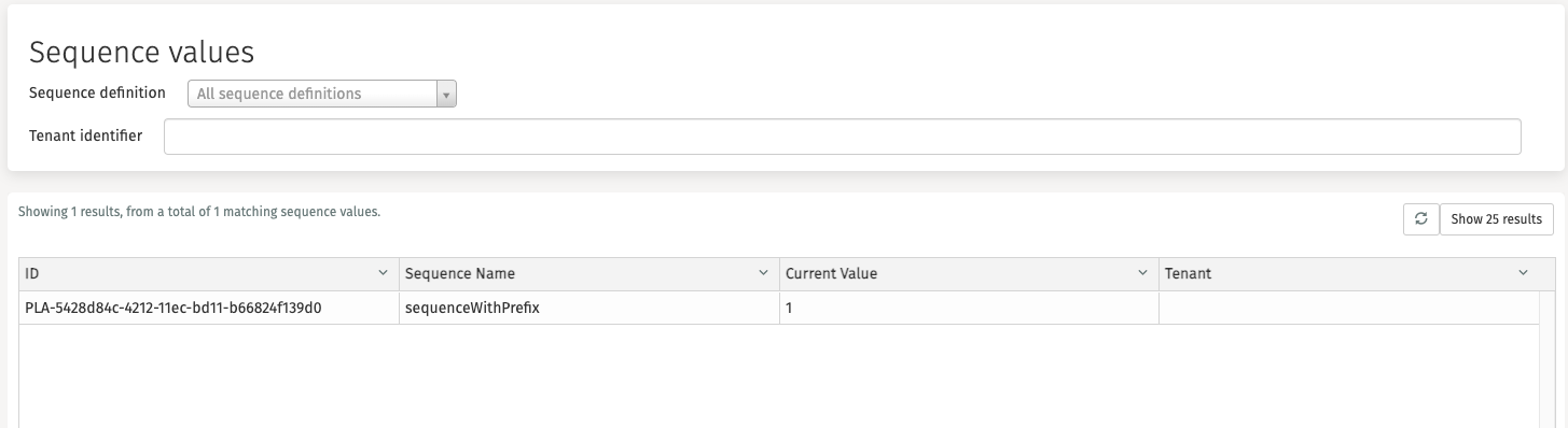 Sequence Values